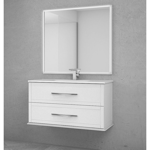 Тумба подвесная с раковиной Cezares Tiffany 100 см 54951, Bianco opaco - фото 3