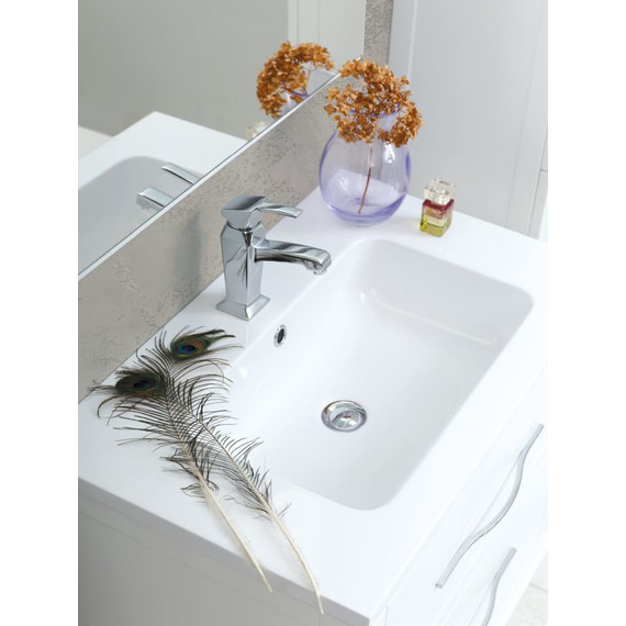 Тумба подвесная с раковиной Cezares Tiffany 60 см 54945, Bianco opaco - фото 7