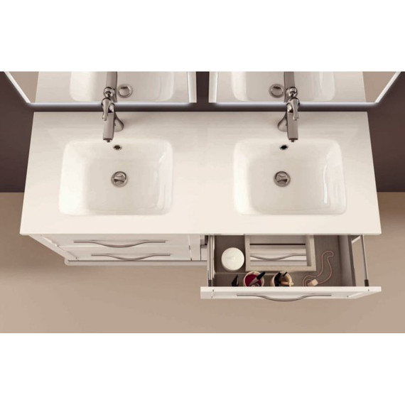 Тумба подвесная с раковиной Cezares Tiffany 120 см 54954, Bianco opaco - фото 3