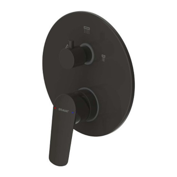 Смеситель для ванны Bravat Rhein PB8429564BW-3-ENG, черный матовый, Цвет производителя: чёрный матовый - фото 
