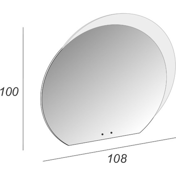 Зеркало Cezares Led 108 см 45010 - фото 2