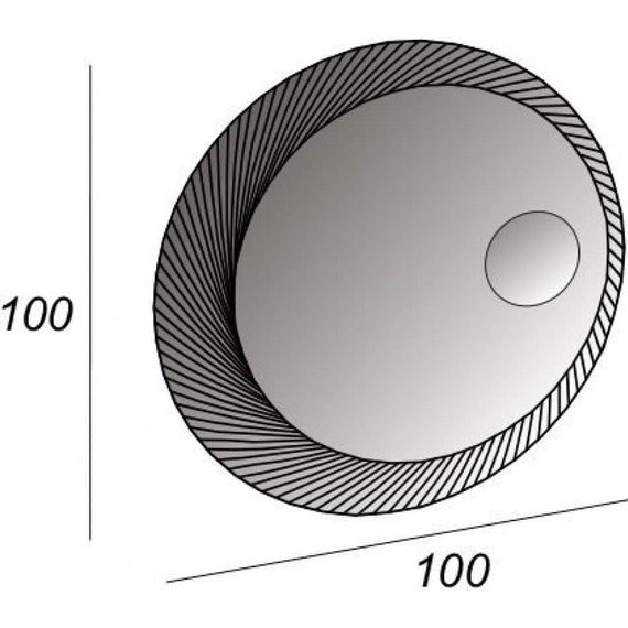 Зеркало Cezares Led 100 см 45011 - фото 2