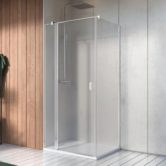 Душевое ограждение Radaway Nes 8 KDJ II 90x75 см L (стекло 8 мм), хром/прозрачное - фото 