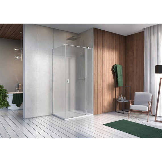 Душевое ограждение Radaway Nes 8 KDJ II 80x70 см R (стекло 8 мм), хром/прозрачное - фото 2