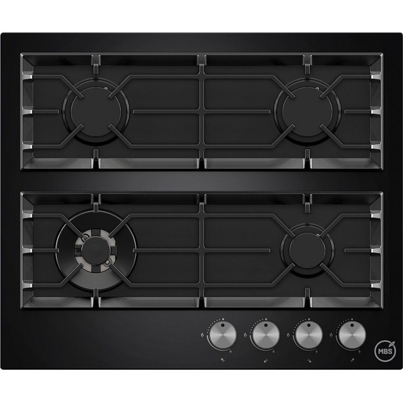 Газовая варочная поверхность MBS PG-601BL (чёрное стекло) - фото 