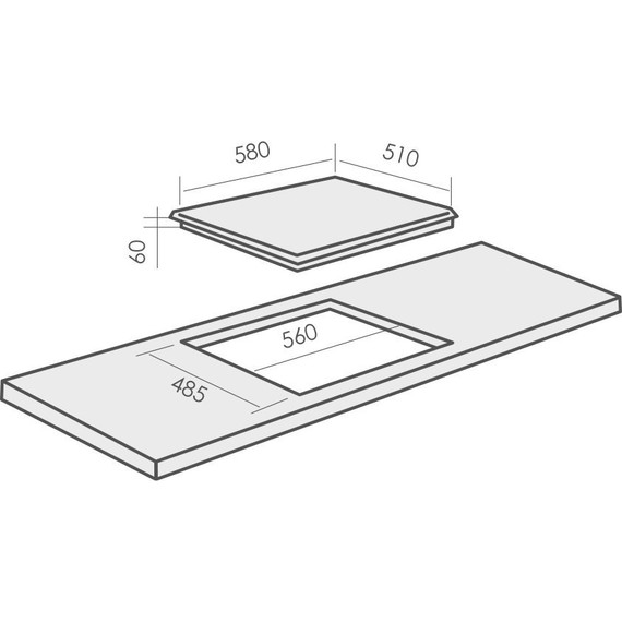Газовая варочная поверхность MBS PG-610BL (чёрное стекло) - фото 2