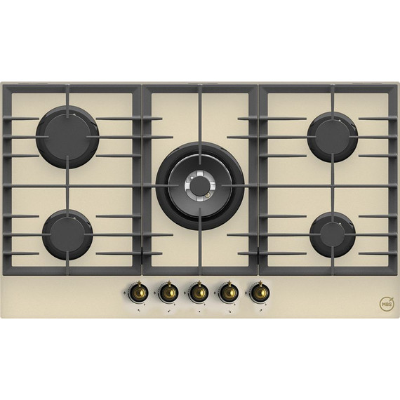 Газовая варочная поверхность MBS PG-905IV Classic (слоновая кость стекло) - фото 