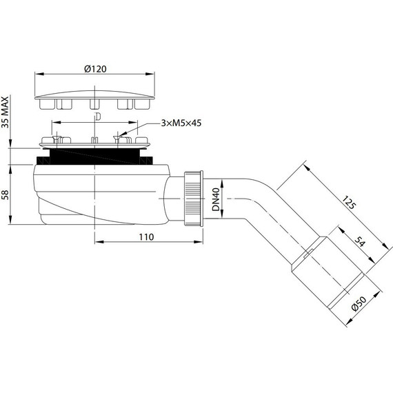 Сифон для душевого поддона Radaway R580 White - фото 2
