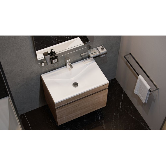 Тумба подвесная с раковиной Velvex Pulsus 70 см tpPUL.70-25, дуб сонома - фото 5