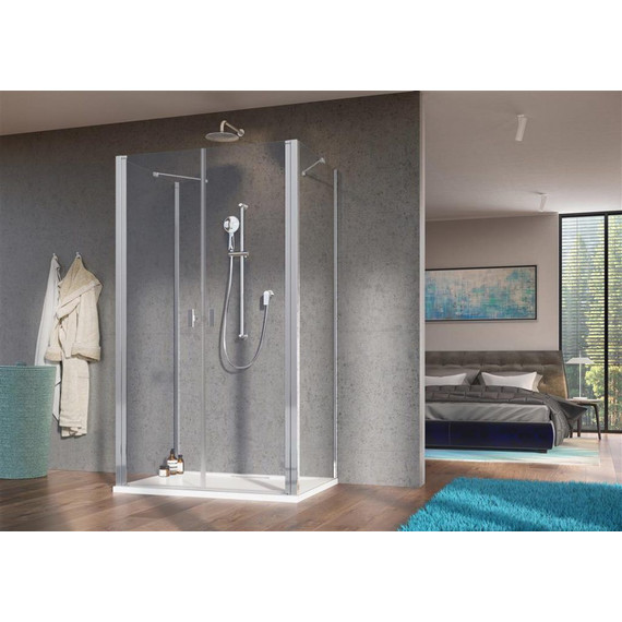 Душевое ограждение Radaway Nes 8 DWD+2S 110x70 см (стекло 8 мм), хром/прозрачное - фото 2