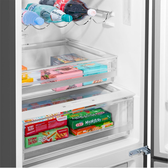 Двухкамерный холодильник Maunfeld MFF185SFSB - фото 14