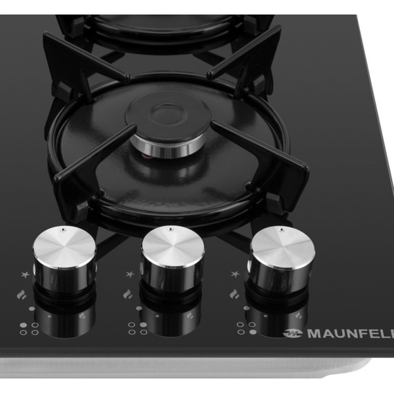 Газовая варочная поверхность Maunfeld EGHG.64.13STS-EB (чёрное стекло) - фото 6