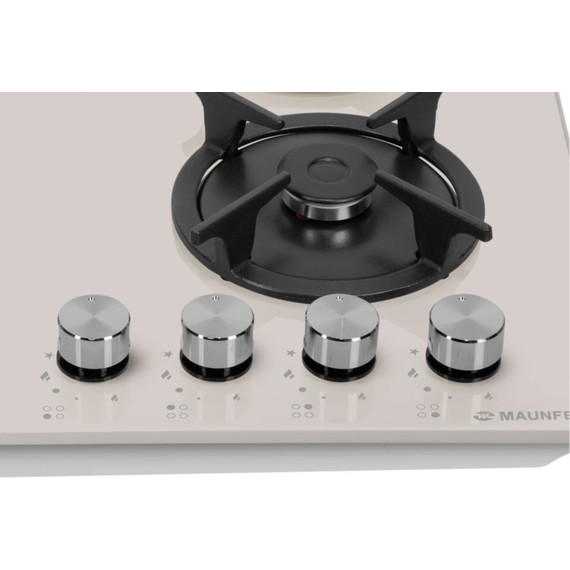 Газовая варочная поверхность Maunfeld EGHG.64.1CBG/G (бежевое стекло) - фото 6