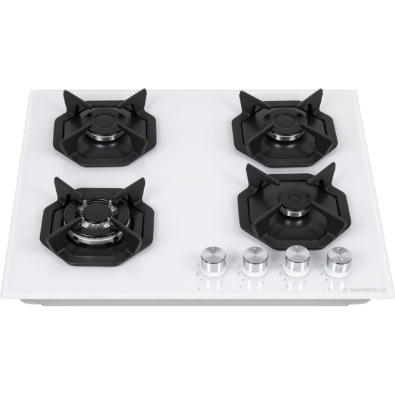 Газовая варочная поверхность Maunfeld EGHG.64.23CW\G (белое стекло) - фото 4