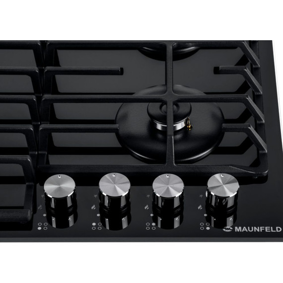 Газовая варочная поверхность Maunfeld EGHG.64.6CB/G (чёрное стекло) - фото 6
