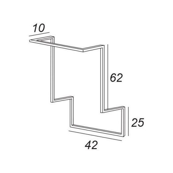 Ножка для мебели Cezares Urban 40396, Nero Opaco - фото 2