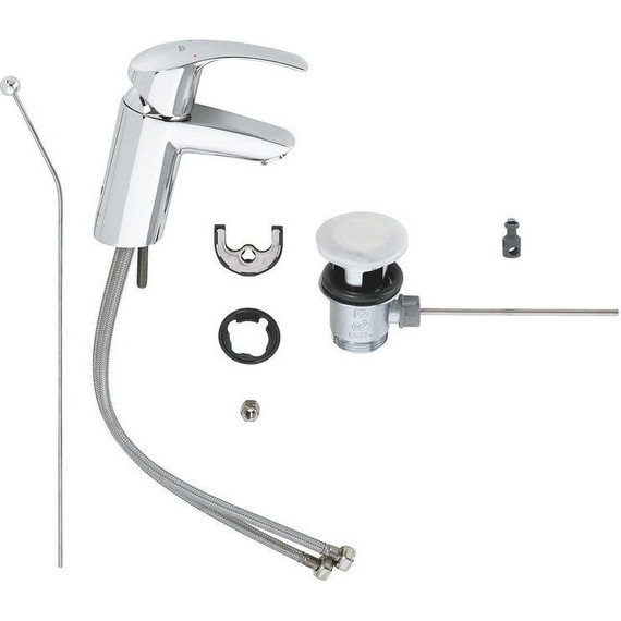 Набор смесителей 3 в 1 для ванны с коротким изливом Grohe Eurosmart 124446 - фото 9