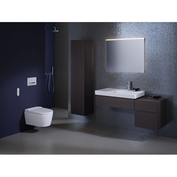 Унитаз-биде подвесной безободковый Geberit AquaClean Sela 146.224.11.1 с крышкой микролифт (панель - белая) - фото 6