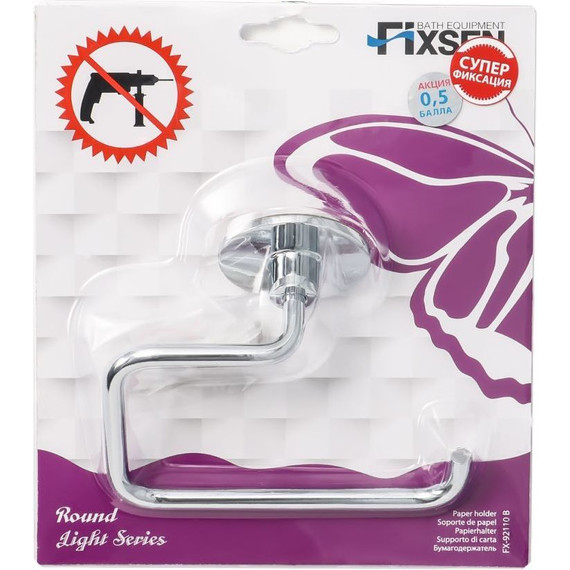 Держатель для туалетной бумаги Fixsen Round FX-92110B - фото 2