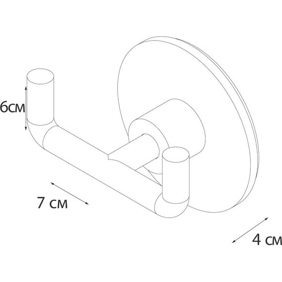Двойной крючок Fixsen Square FX-93105A - фото 4