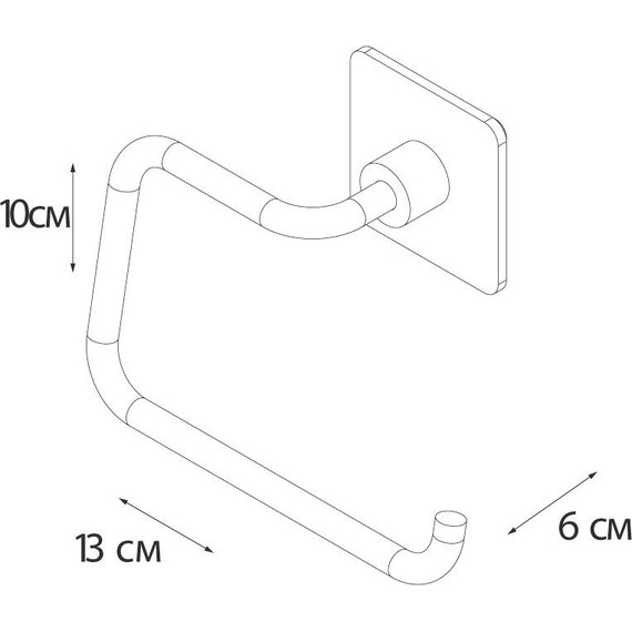 Держатель для туалетной бумаги Fixsen Square FX-93110B - фото 4