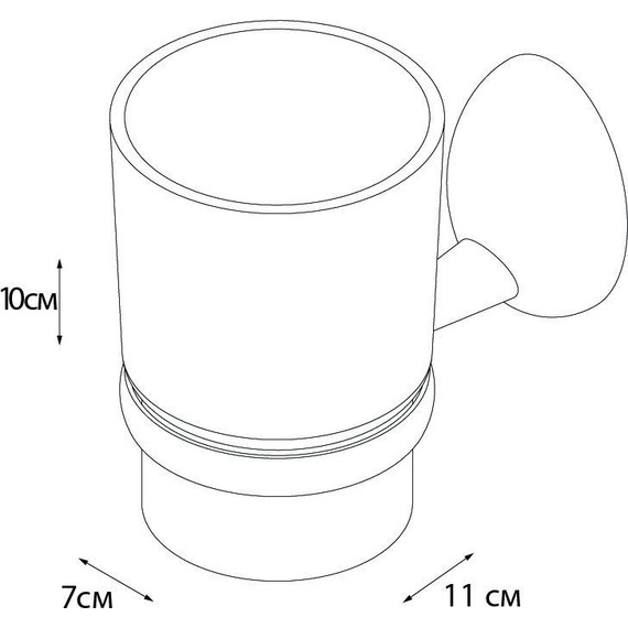 Стакан для зубных щеток Fixsen Briz GR-3006 - фото 3