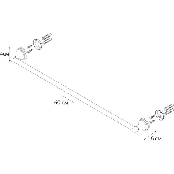 Полотенцедержатель Fixsen Laguna GR-7801 - фото 3