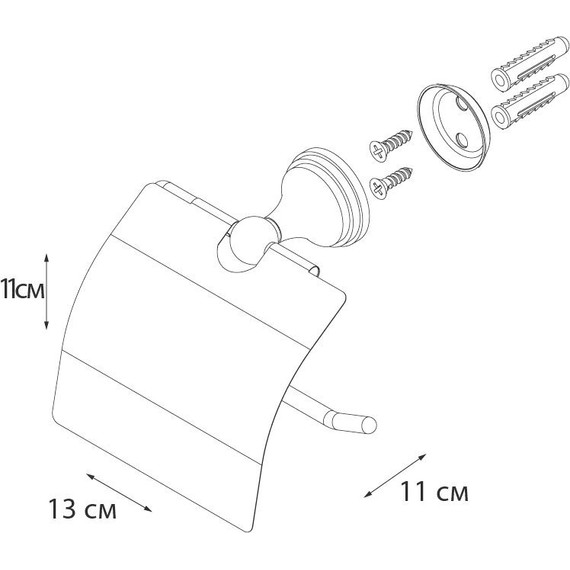 Держатель для туалетной бумаги Fixsen Laguna - фото 3
