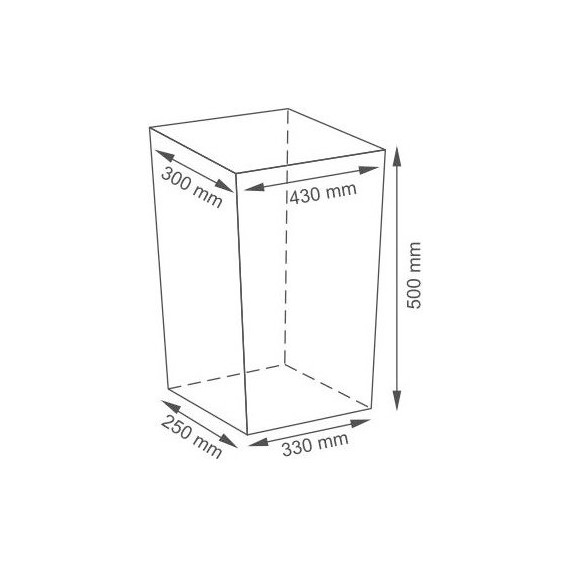 Корзина для белья WasserKraft Lippe 43 см WB-450-M, цвет белый - фото 8
