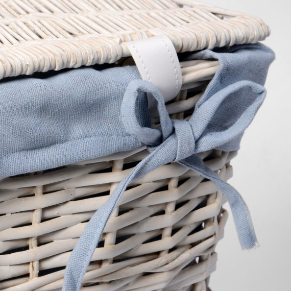 Корзина для белья WasserKraft Lippe 50 см WB-450-L, цвет белый - фото 4