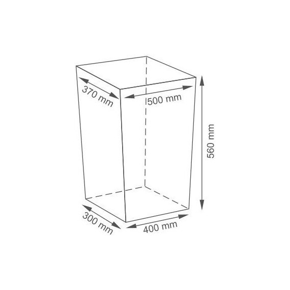 Корзина для белья WasserKraft Lippe 50 см WB-450-L, цвет белый - фото 8