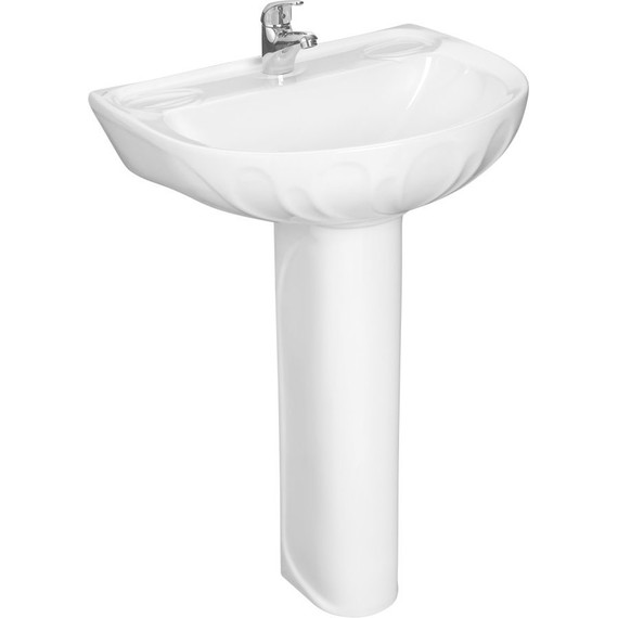 Раковина подвесная Santeri Лотос 58 см 1.3110.6.S00.10B.0 - фото 3