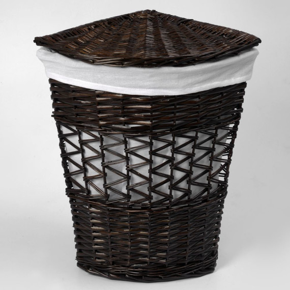 Корзина для белья WasserKraft Salm 33 см WB-270-M, цвет тёмно-коричневый - фото 2