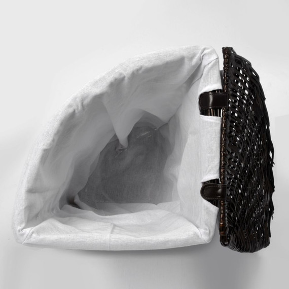 Корзина для белья WasserKraft Salm 41 см WB-270-L, цвет тёмно-коричневый - фото 6