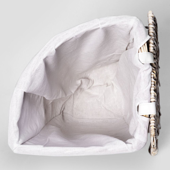 Корзина для белья WasserKraft Vils 39 см WB-560-L, цвет белый - фото 7