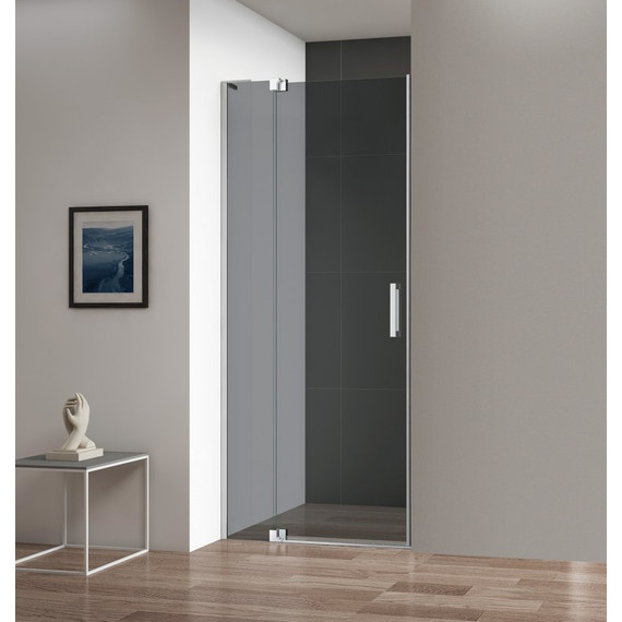 Душевая дверь Cezares 90/100 см SLIDER-B-1-90/100-GRIGIO-Cr (стекло 8 мм) хром/серое - фото 