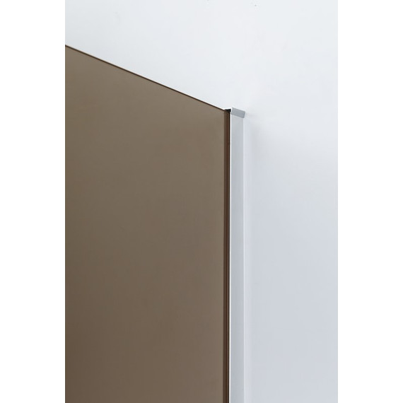 Душевая дверь Cezares 80/90 см SLIDER-B-1-80/90-BR-Cr (стекло 8 мм) хром/бронзовое - фото 2