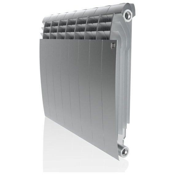 Радиатор Royal Thermo BiLiner 500 Silver Satin 640х570 мм (8 секций) - фото 