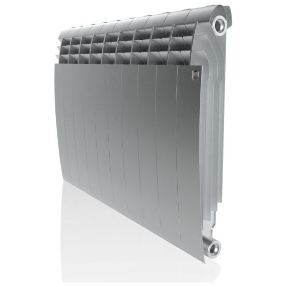 Радиатор Royal Thermo BiLiner 500 Silver Satin 800х570 мм (10 секций) - фото 