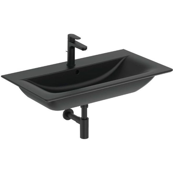 Раковина подвесная Ideal Standard Connect Air 84 см E0279V3, черный матовый - фото 