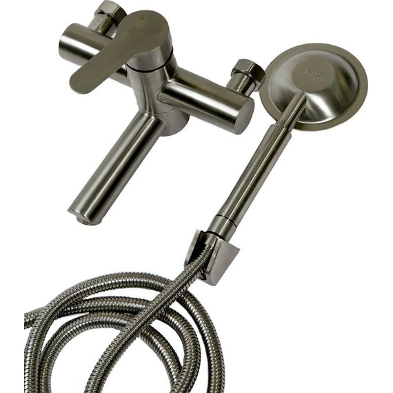 Смеситель для ванны Haiba HB60801, нержавеющая сталь - фото 3