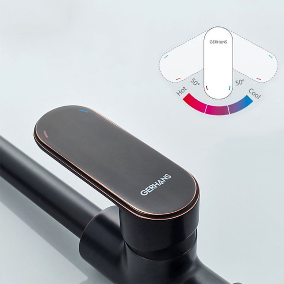 Смеситель для кухни Gerhans K14022T, черная бронза, Цвет производителя: бронза - фото 5