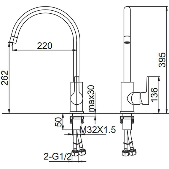 Смеситель для кухни Gerhans K14084A, сатин - фото 13