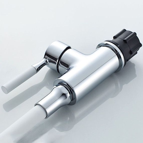 Смеситель для кухни Ledeme L4199-3, белый/хром - фото 3