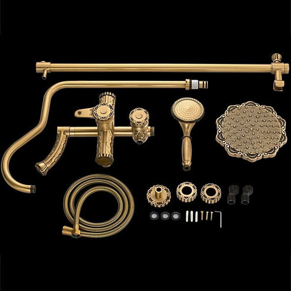 Душевая стойка Gerhans K19018, античная бронза - фото 14