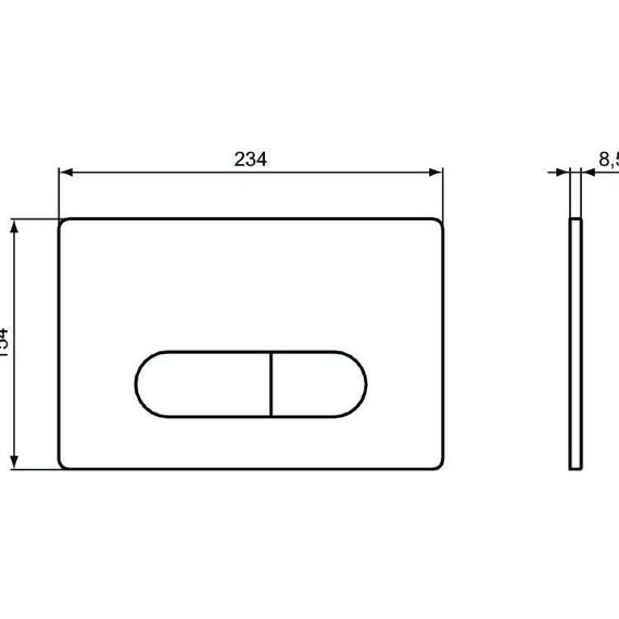 Инсталляция Ideal Standard Prosys 120 P с подвесным унитазом Strada II AquaBlade P387001 (кнопка Oleas P1, хром) - фото 10