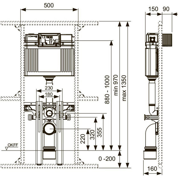 Смывной бачок скрытого монтажа TECE Uni 2.0 9041306 - фото 2