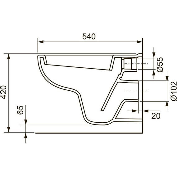 Унитаз подвесной TECE V04 9700004 - фото 3