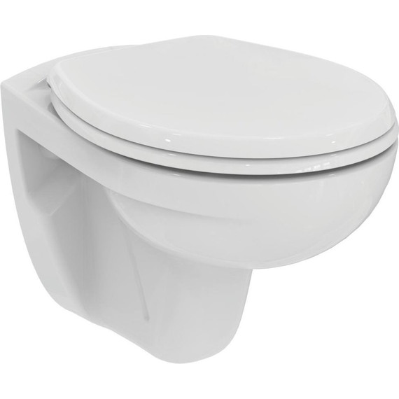 Унитаз подвесной Ideal Standard Eurovit Rimless K881201 с крышкой микролифт - фото 