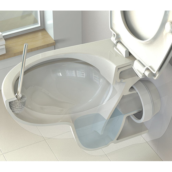 Унитаз подвесной Ideal Standard Eurovit Rimless K881201 с крышкой микролифт - фото 6